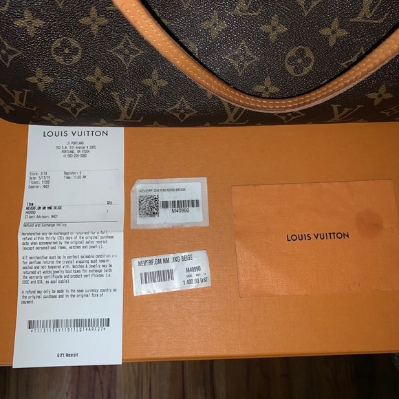 Authentic Louis Vuitton Neverfull GM - Picture 13 of 16